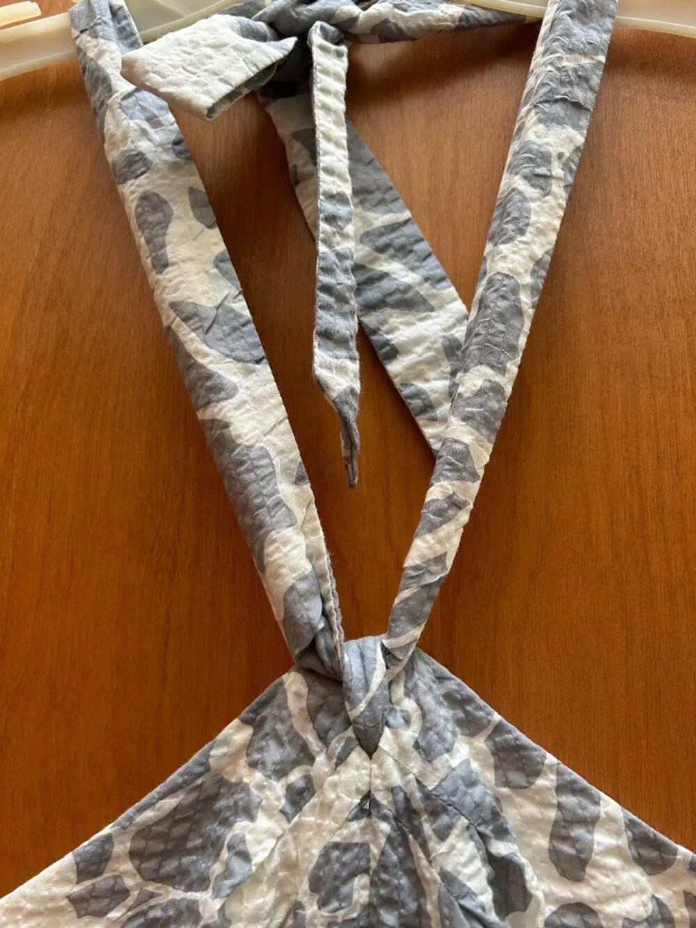 Grey and White J Crew Halter Dress Size 6